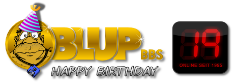 Happy Birthday! BLUP jetzt 19 Jahre online